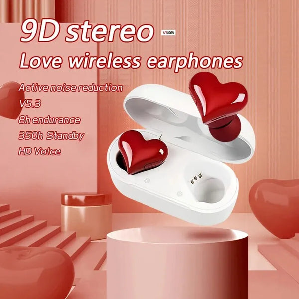 Nuevo diseño inalámbrico en forma de corazón Auriculares inalámbricos Bluetooth